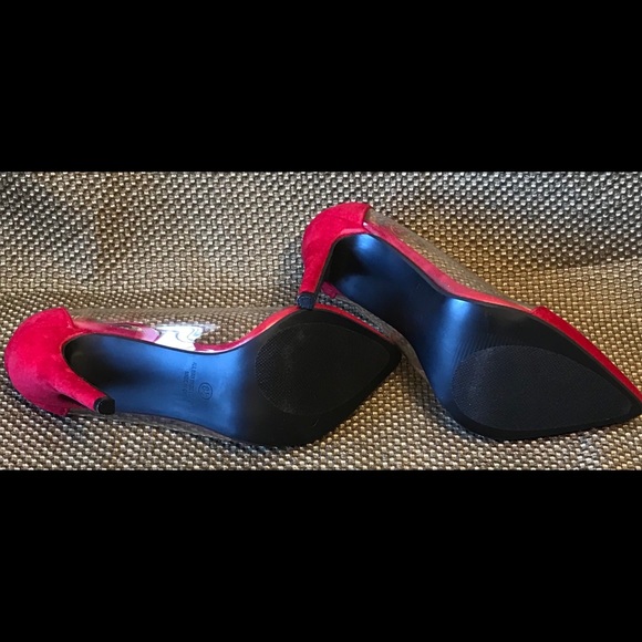 LILIANA red high heel pumps 8.5 - Picture 6 of 11
